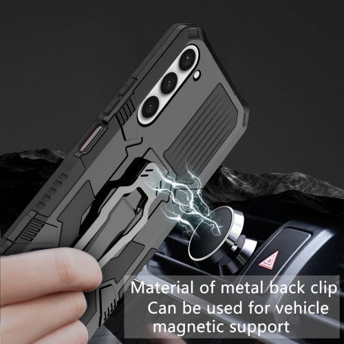 Удароустойчив калъф Kickstand за Samsung Galaxy S23 Plus, черен