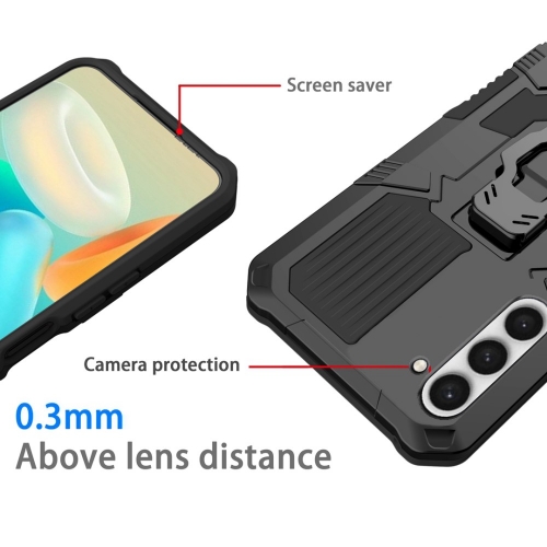 Удароустойчив калъф Kickstand за Samsung Galaxy S23 Plus, черен