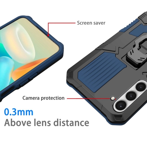 Удароустойчив калъф Kickstand за Samsung Galaxy S23, Син
