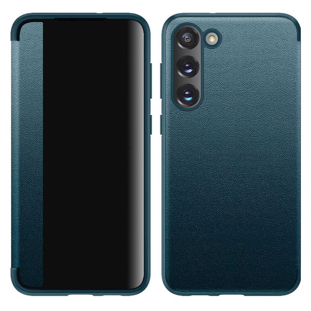 Калъф Тефтер Leather за Samsung Galaxy S23 Plus, Син