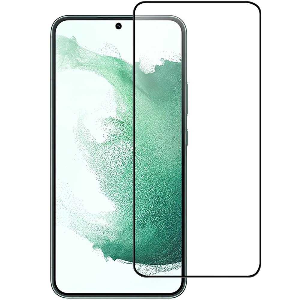 Стъклен Протектор 5D Full Glue за Samsung Galaxy S23 Plus / S22 Plus 5G, Черен
