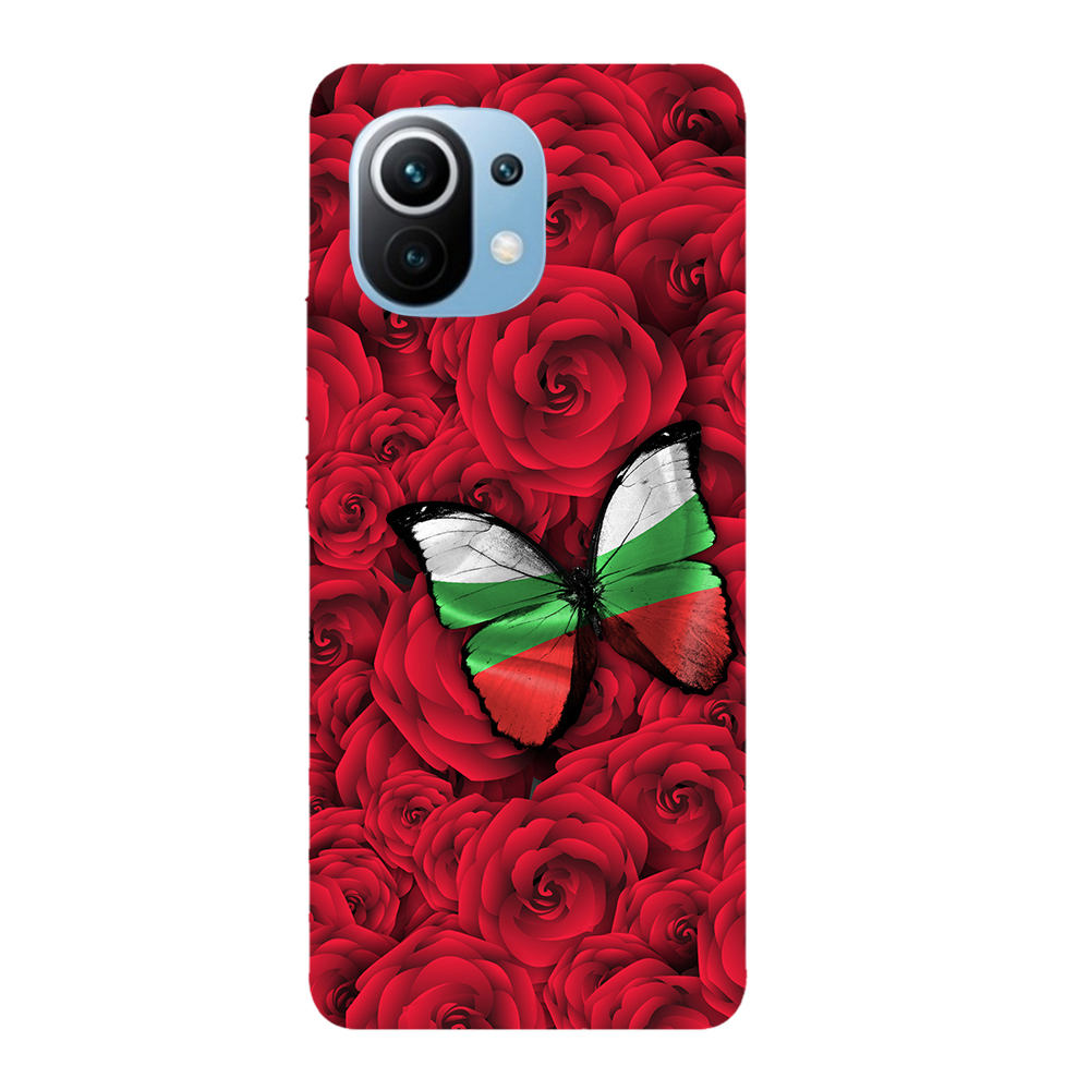 Фолио Протектор за гърба за Xiaomi Mi 11, Back Cover, БГ Роза 3D