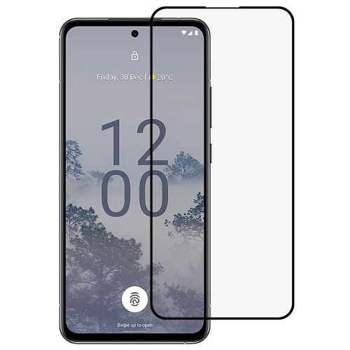 Стъклен протектор 5D Full Glue за Nokia X30 5G, Черен