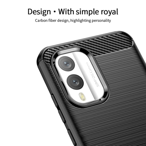Силиконов Калъф MOFI Carbon за Nokia X30 5G, Черен