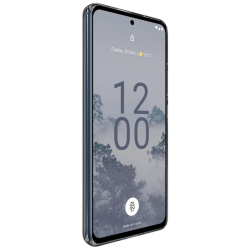 Силиконов калъф IMAK UX-5 за Nokia X30 5G, Черен-Прозрачен