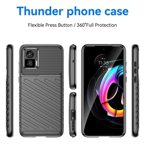 Силиконов калъф Thunder за Motorola Edge 30 Neo 5G, Черен