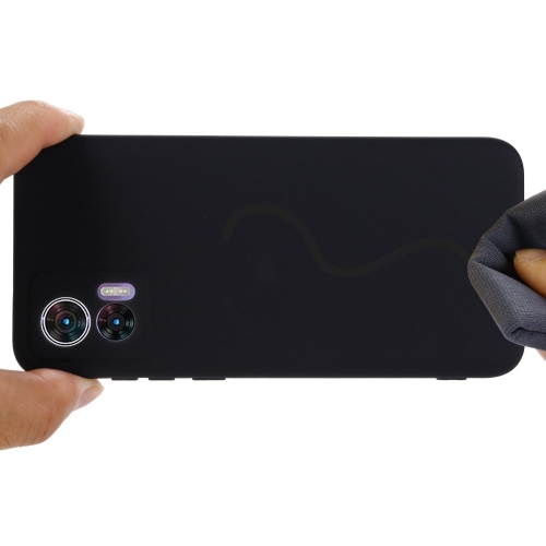 Силиконов калъф Anti-Scratch за Motorola Edge 30 Neo 5G / Edge 30 Lite, Черен