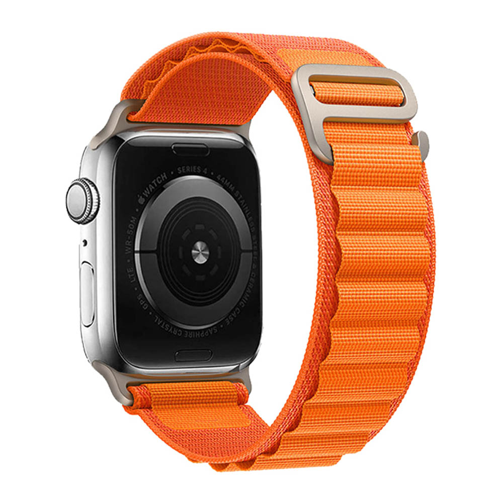 Текстилна каишка Nylon Loop за Apple Watch 42/44/45/49mm, оранжев 