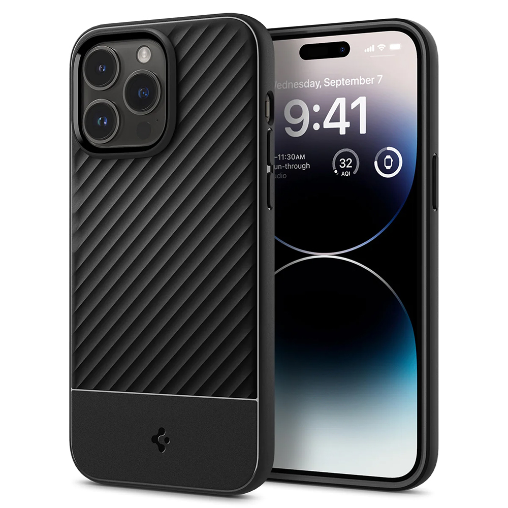 Калъф Spigen Core Armor за iPhone 14 Pro Max, Матов, ACS04634, 8809811861884, Черен