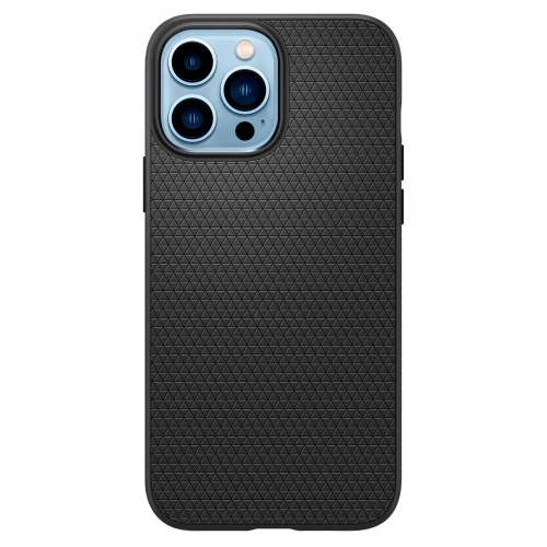 Удароустойчив Калъф Spigen Liquid Air за iPhone 13 Pro Max, Матов, ACS03201, Matte, Черен