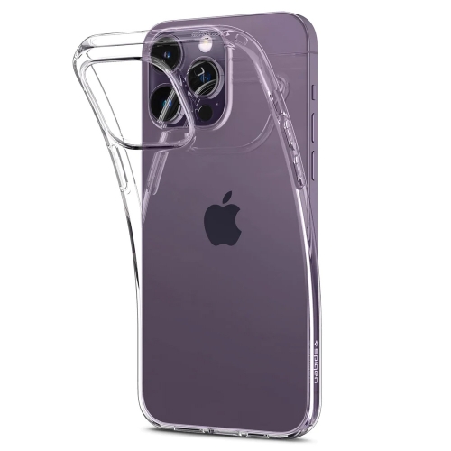 Силиконов калъф Spigen Liquid Crystal за iPhone 14 Pro, ACS04953, 8809811864502, Прозрачен
