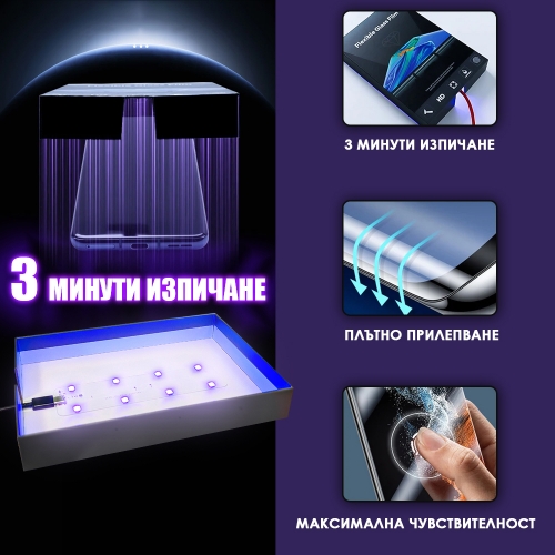 Хридрогел протектор UV FLEXIBLE Glass за iPhone 12 Mini, front shell
