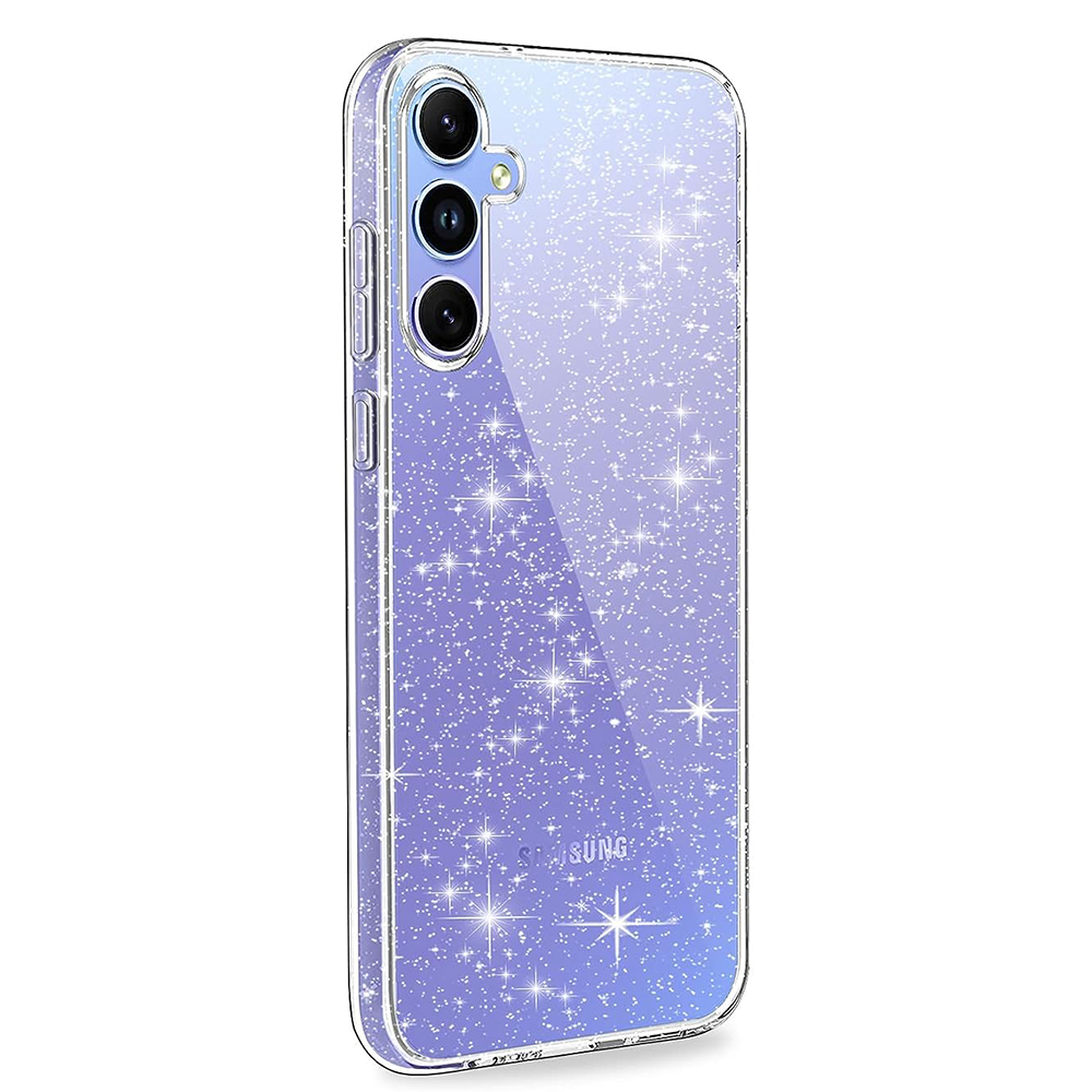 Силиконов калъф Crystal Glitter за Samsung Galaxy A34 5G, прозрачен