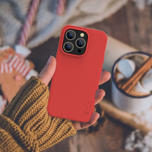 Калъф Nillkin за iPhone 14 Pro Max, Super Frosted, 6902048248199, Червен