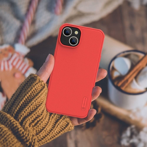 Калъф Nillkin за iPhone 14, Super Frosted, 6902048248076, Червен
