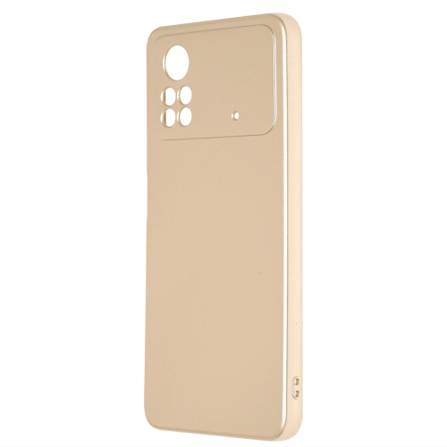 Силиконов калъф Metallic за Xiaomi Poco X4 Pro, Златист
