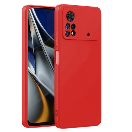 Силиконов калъф Silicone Lite за Xiaomi Poco X4 Pro 5G, червен