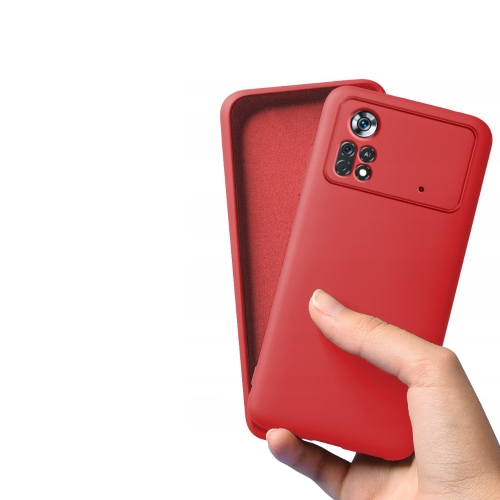 Силиконов калъф Silicone Lite за Xiaomi Poco X4 Pro 5G, червен