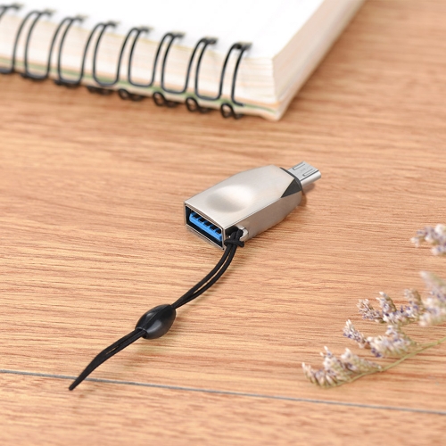 Адаптер HOCO UA10 OTG, USB to micro USB, сребрист 