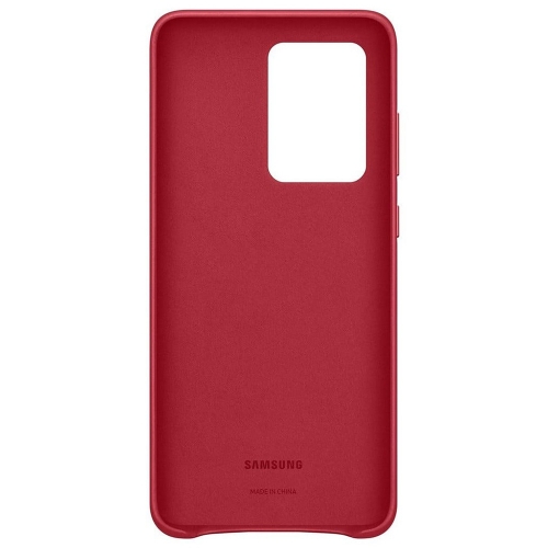 Калъф Samsung за Samsung Galaxy S20 Ultra, Leather Cover, 8806090266041, Червен