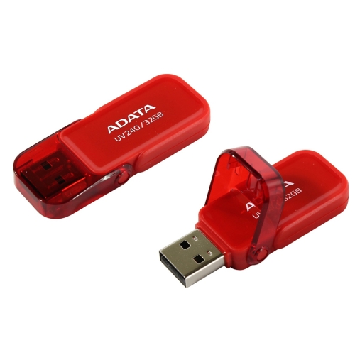 Флаш памет ADATA, 32GB, UV240, червен