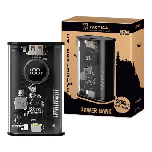 Външна Батерия Tactical C4 Explosive, 9600 mAh, черен