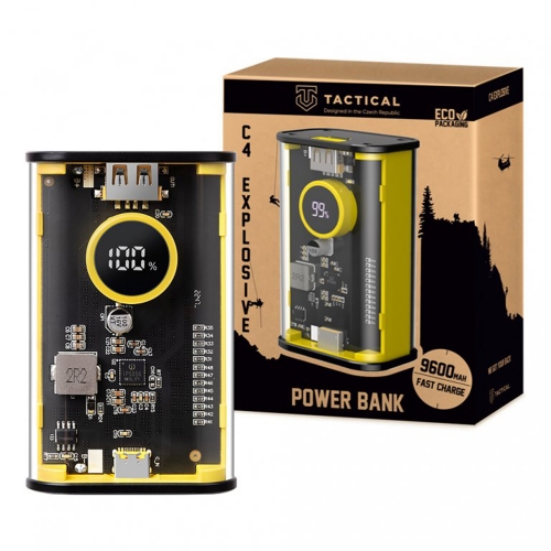 Външна Батерия Tactical C4 Explosive, 9600 mAh, жълт