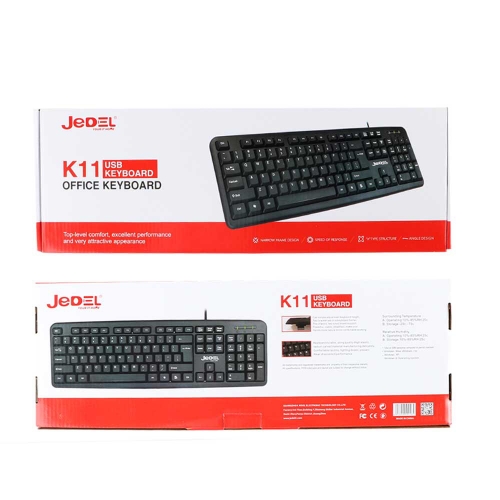 Клавиатура Jedel K11 USB, Черен