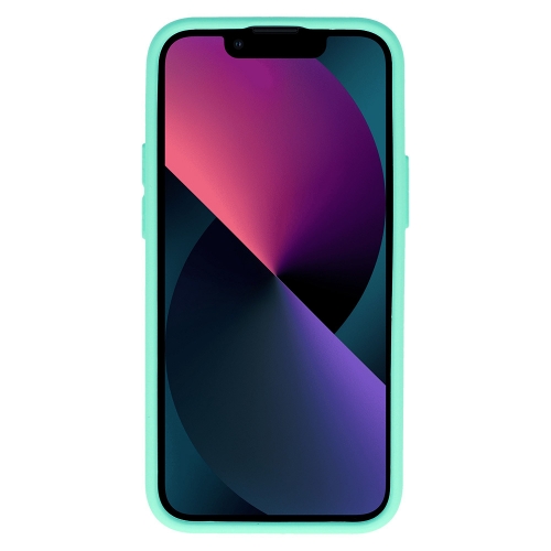 Силиконов калъф Camshield Soft за iPhone 14, Мента