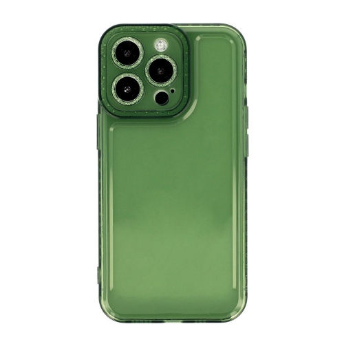 Силиконов калъф Crystal Diamond за Iphone 14 Pro , 2mm, прозрачно зелен