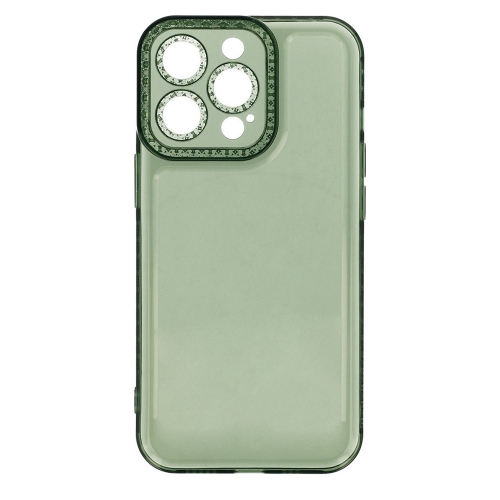 Силиконов калъф Crystal Diamond за Iphone 14 Pro , 2mm, прозрачно зелен
