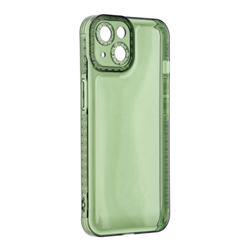 Силиконов Crystal Diamond за iPhone 14, 2mm, прозрачно зелен