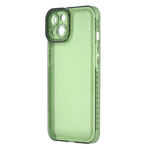 Силиконов Crystal Diamond за iPhone 14, 2mm, прозрачно зелен