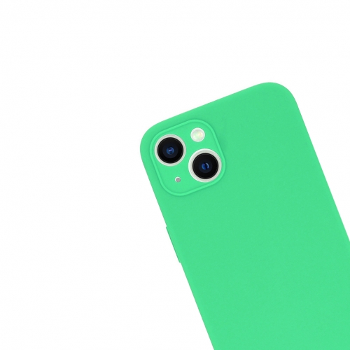 Силиконов калъф LUX за iPhone 14, Мента
