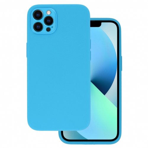 Силиконов калъф LUX за iPhone 14 Pro, светло син