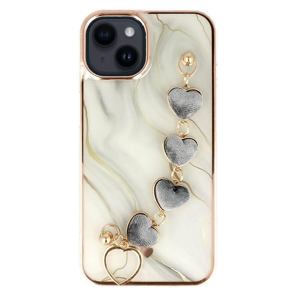 Удароустойчив калъф Trend за IPhone 14, бял