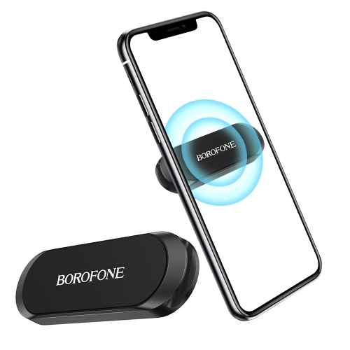 Поставка за кола BOROFONE Refined  magnetic BH28, самозалепваща, Черен