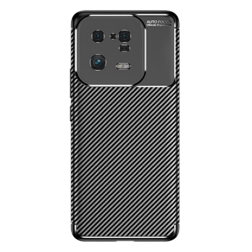 Силиконов Калъф Carbon Fibre Texture за Xiaomi 13 Pro, черен