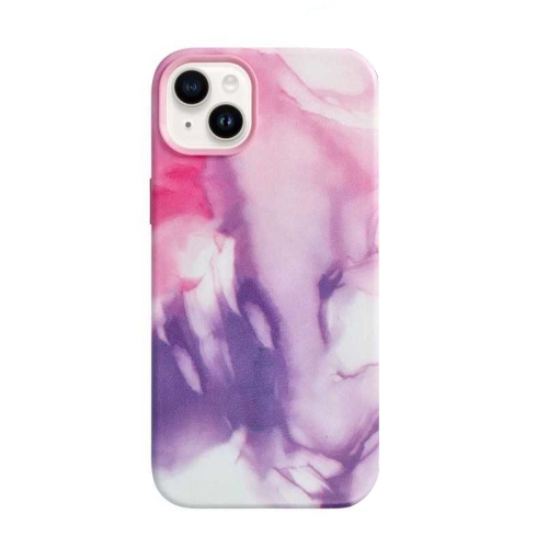 Удароустойчив калъф за iPhone 14, Mag Cover, Еко кожа, розов мрамор