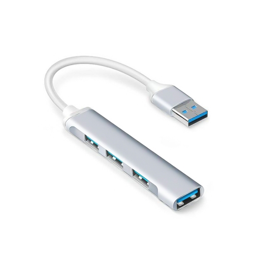 Адаптор USB HUB 4xUSB 2.0/3.0, Сребрист