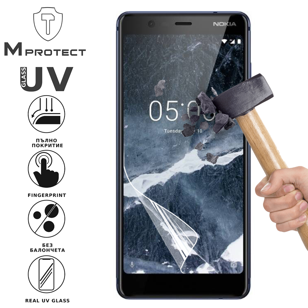 Хидрогел протектор UV Nano Glass за Nokia 5.1, front shell