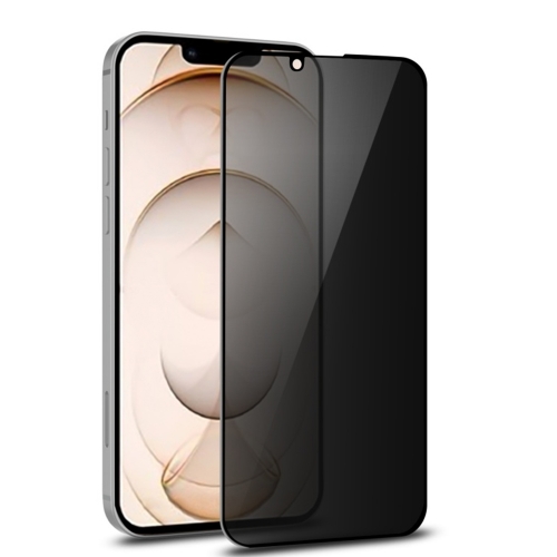 Стъклен протектор 5D Full Glue PRIVACY за iPhone 13/13 Pro/16e/17e, Черен