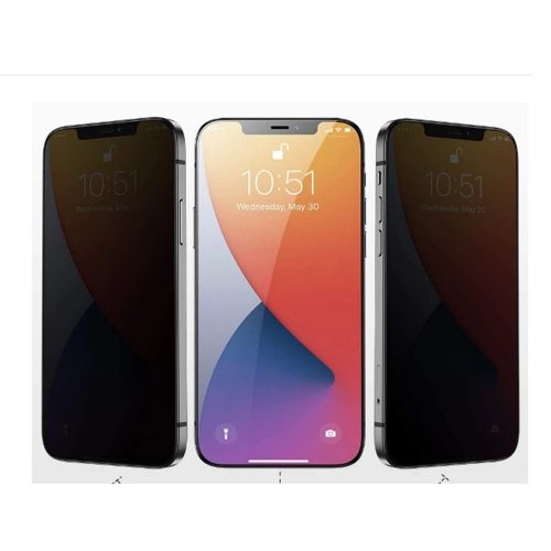 Стъклен протектор 5D Full Glue PRIVACY за iPhone 14 Plus, Черен