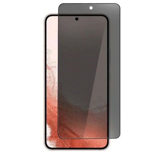 Стъклен Протектор 5D Full Glue PRIVACY за Samsung Galaxy S22, Черен