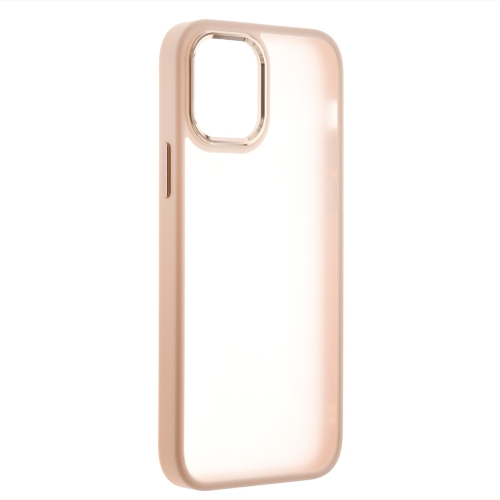 Удароустойчив калъф Satin за iPhone 12/12 Pro, Розово- Златист