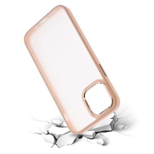 Удароустойчив калъф Satin за iPhone 12/12 Pro, Розово- Златист