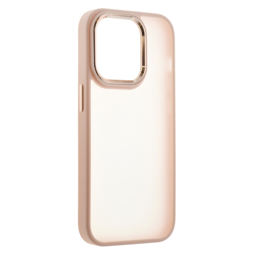 Удароустойчив калъф Satin за iPhone 14 Pro, розов-златист
