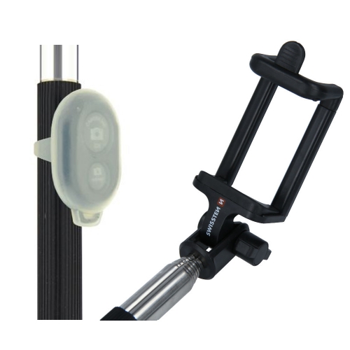Селфи Стик Swissten Bluetooth, Selfie Stick, Черен
