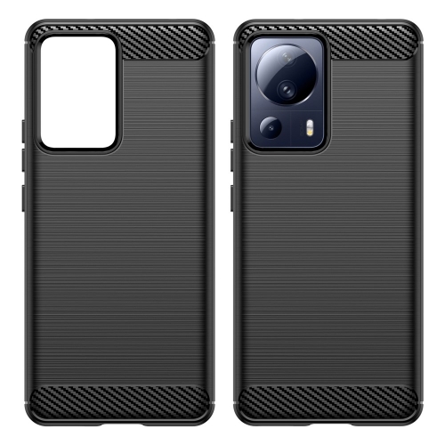 Силиконов Калъф Carbon Fibre Brushed за Xiaomi 13 Lite, черен