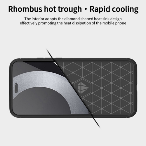 Силиконов Калъф Carbon Fibre Brushed за Xiaomi 13 Lite, тъмно син